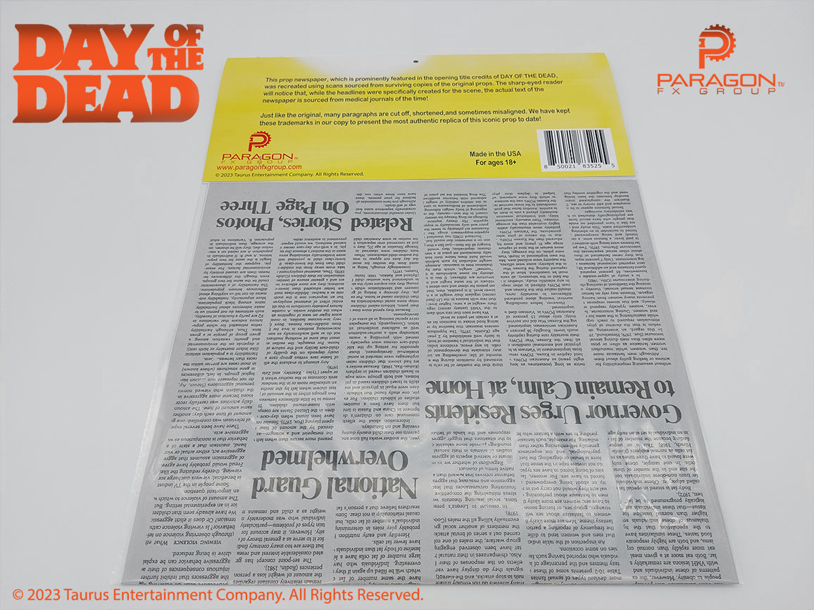 The Dead Walk Newspaper